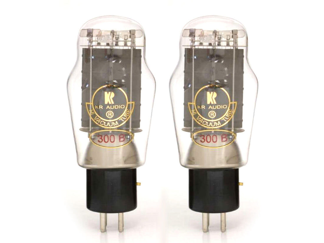 KR Audio 300B vacuum tube KR Audio 300B лампа, пара на белом фоне