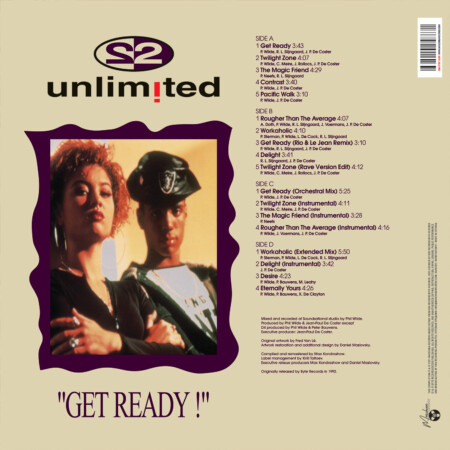 LP: 2UNLIMITED  — «Get Ready!» (1992/2021) [2LP Black Vinyl] — изображение 3