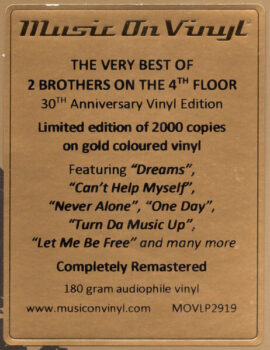 LP: 2 Brothers On The 4th Floor — «The Very Best Of 30th Anniversary Vinyl Edition» (2021) [2LP Gold Limited Vinyl] COVER VG+ — изображение 4