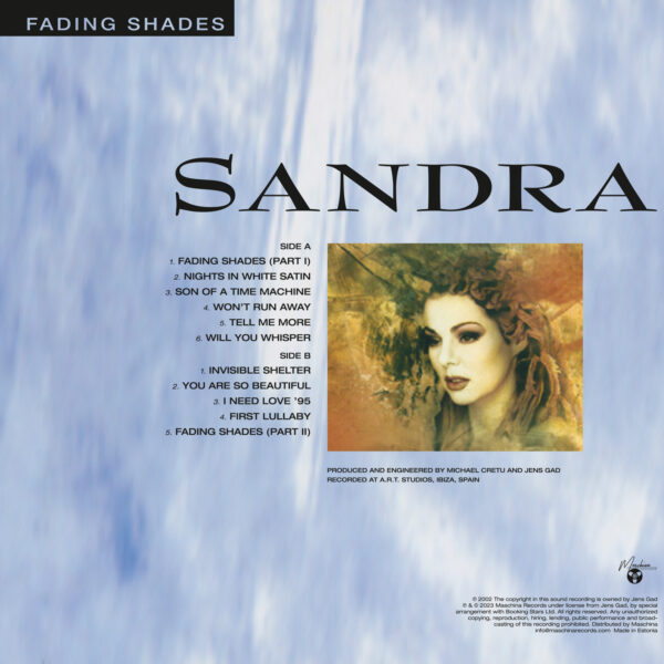 LP: Sandra — «Fading Shades» (1995/2023) [Purple Vinyl] — изображение 3