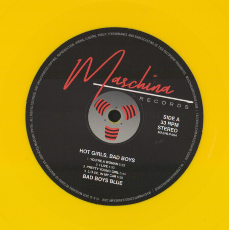 LP: Bad Boys Blue — «Hot Girls, Bad Boys» (1985/2020) [Limited Yellow Vinyl] — изображение 3