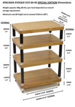 Atacama Evoque Eco SE2 60-40 Hi-Fi стойка, Dark Finish Bamboo, 3 полки + база — изображение 7