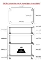 Atacama Evoque Eco SE2 60-40 Hi-Fi стойка, Dark Finish Bamboo, 3 полки + база — изображение 5