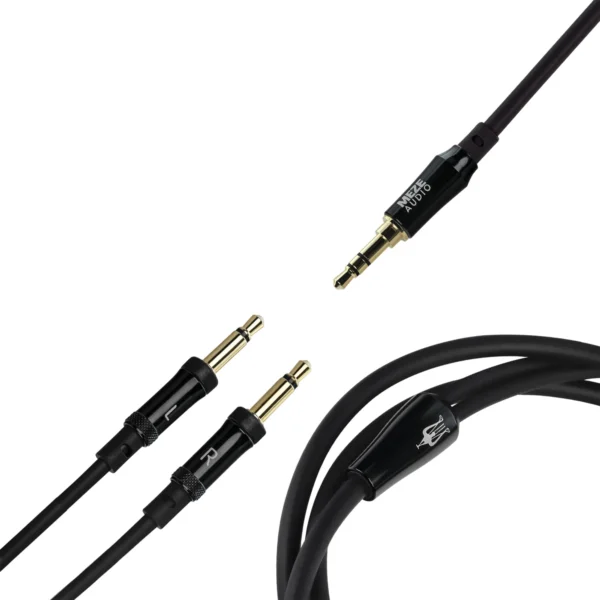 MONO 3.5 MM TO 3.5 MM 1.5 M SOFT TPE CABLEWITH BLACK ALUMINIUM CASINGS