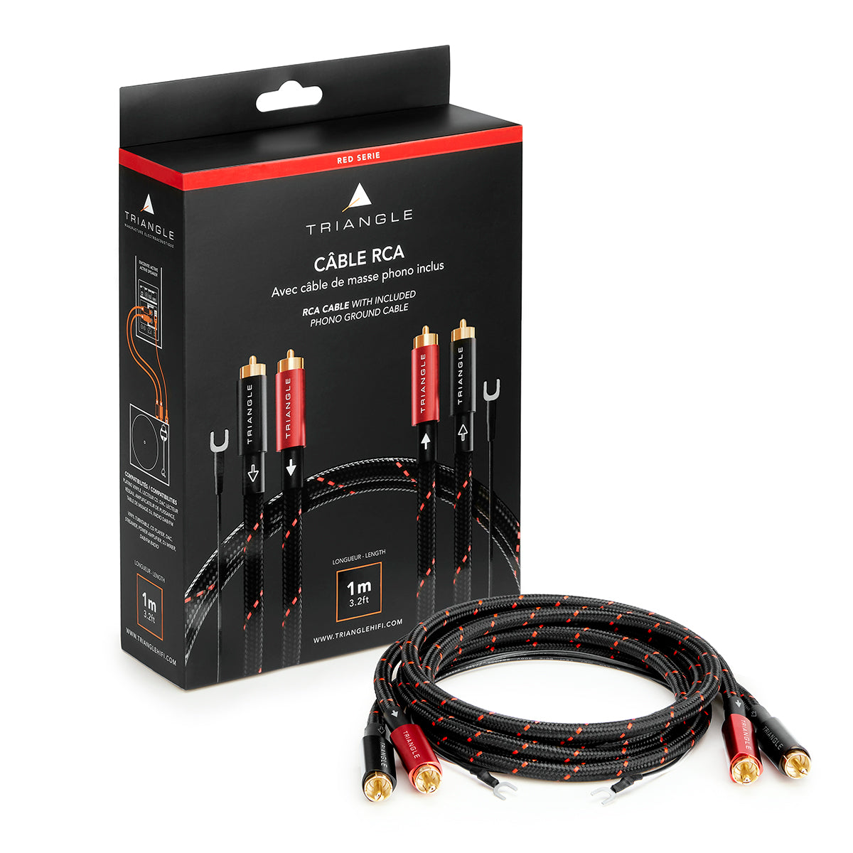 Triangle RED Series Stereo RCA Cable 2 x 3m