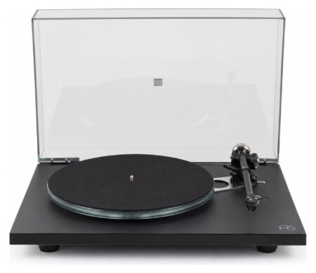 Rega Planar 6 black, Nd5 — полный вид с крышкой